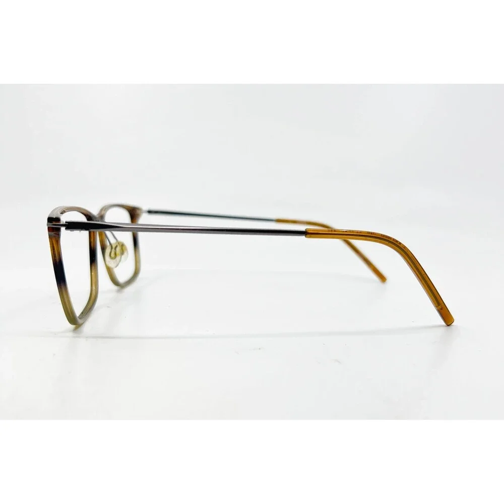 Airlock 2003 Eyeglasses Women Brown Striped Square 55-16-145 216